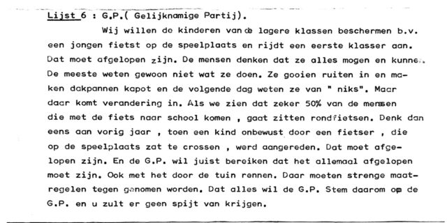 Wilders’ eerste politieke pamflet in de schoolkrant.